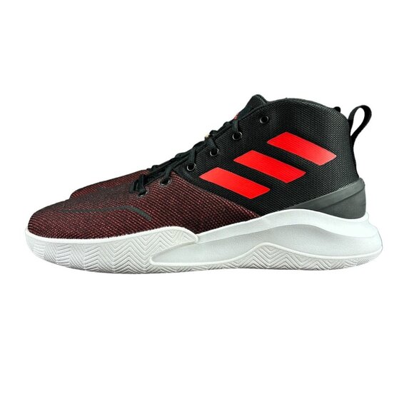 Adidas Own the Game Black Red White Shoes FY6008 Men's Size 13 - Picture 3 of 9